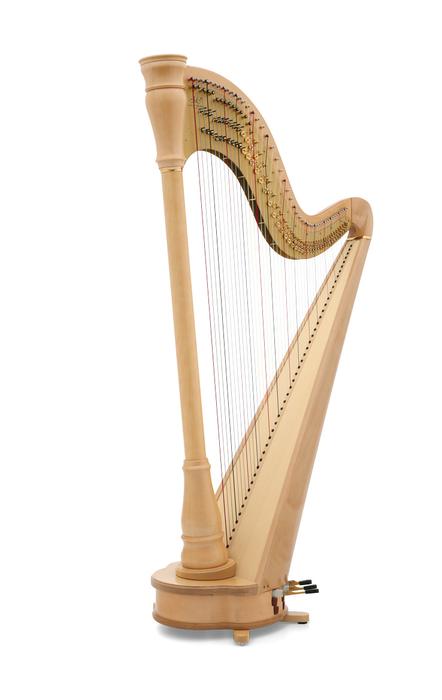 photo of a pedal harp